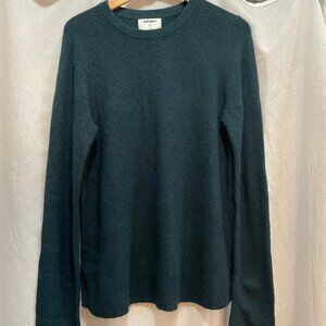 Dark Green/Turquoise Crew Neck Sweater